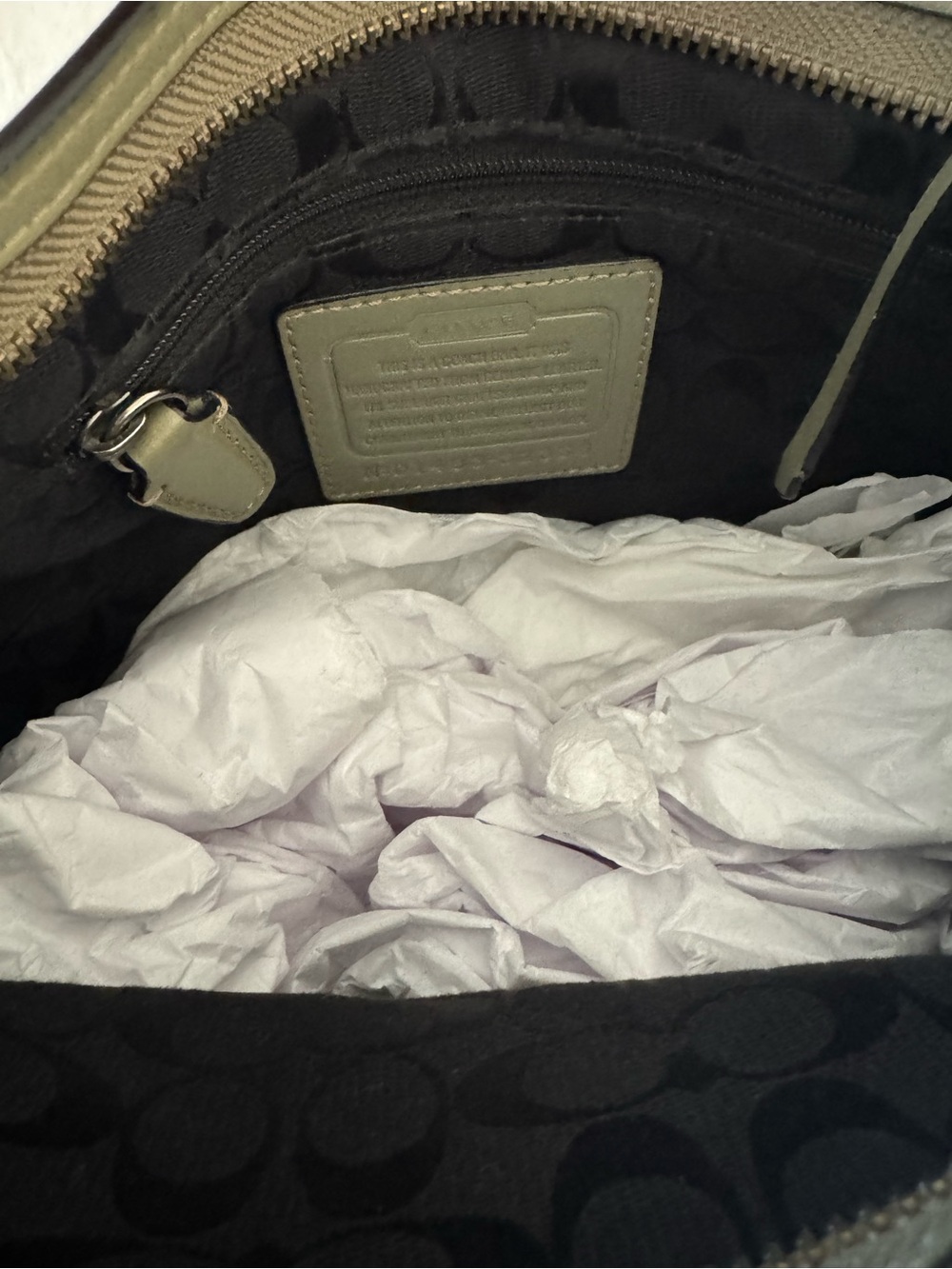 Coach Olive Green bleeker grommet Bucket Bag - Picture 6 of 6